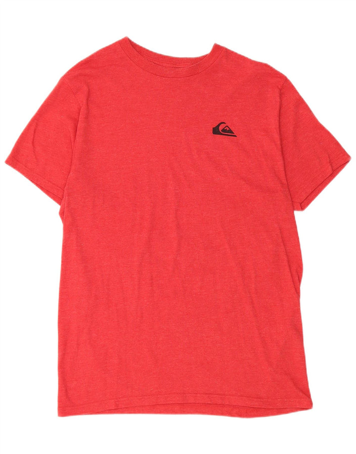Tricou Quiksilver pentru bărbați, cu croiala obișnuită, top din bumbac roșu mediu