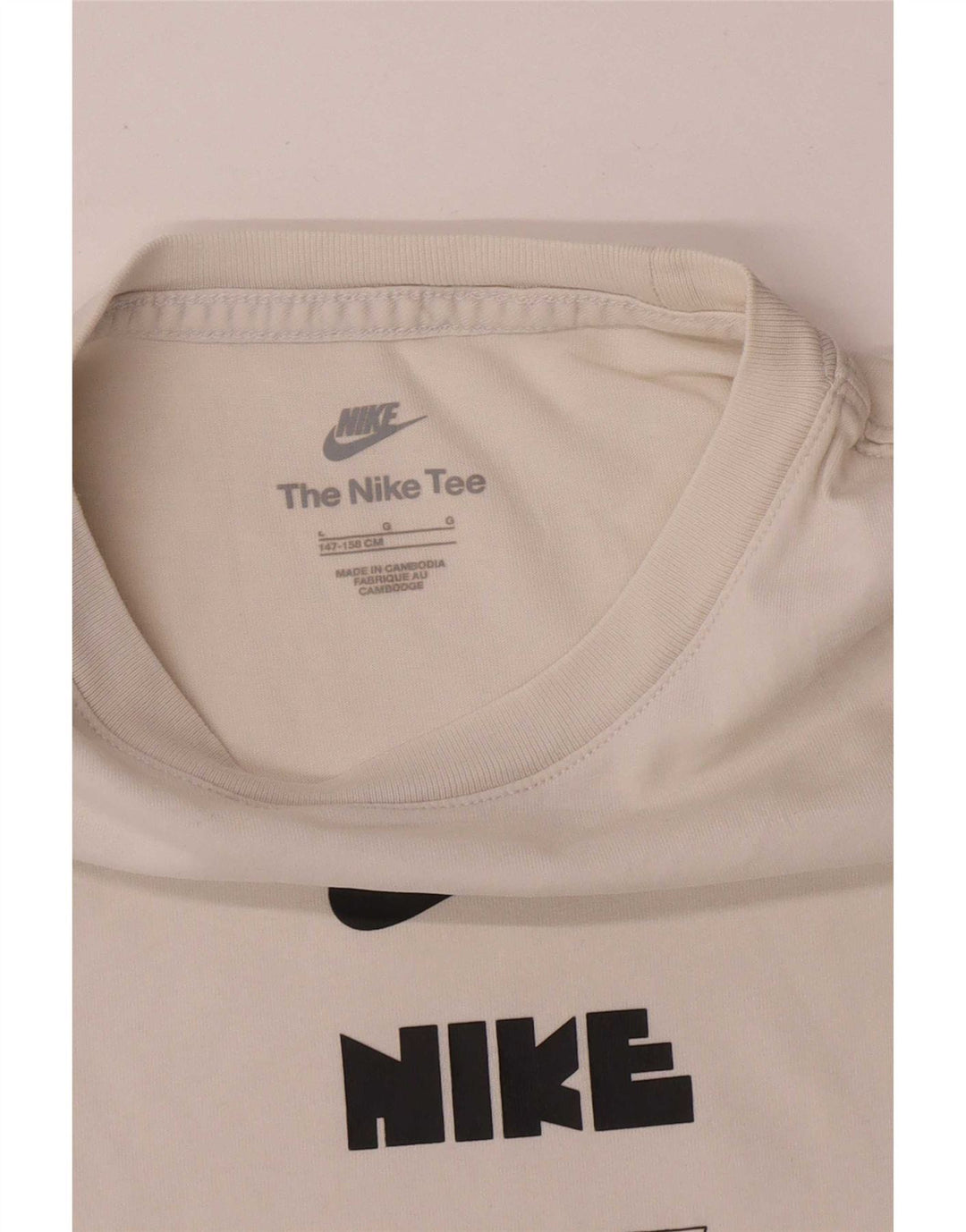 Tricou grafic Nike pentru băieți Top 12-13 ani mare alb