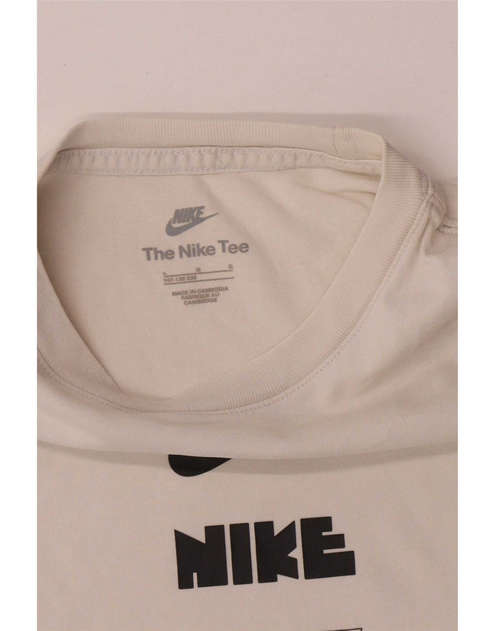 Tricou grafic Nike pentru băieți Top 12-13 ani mare alb