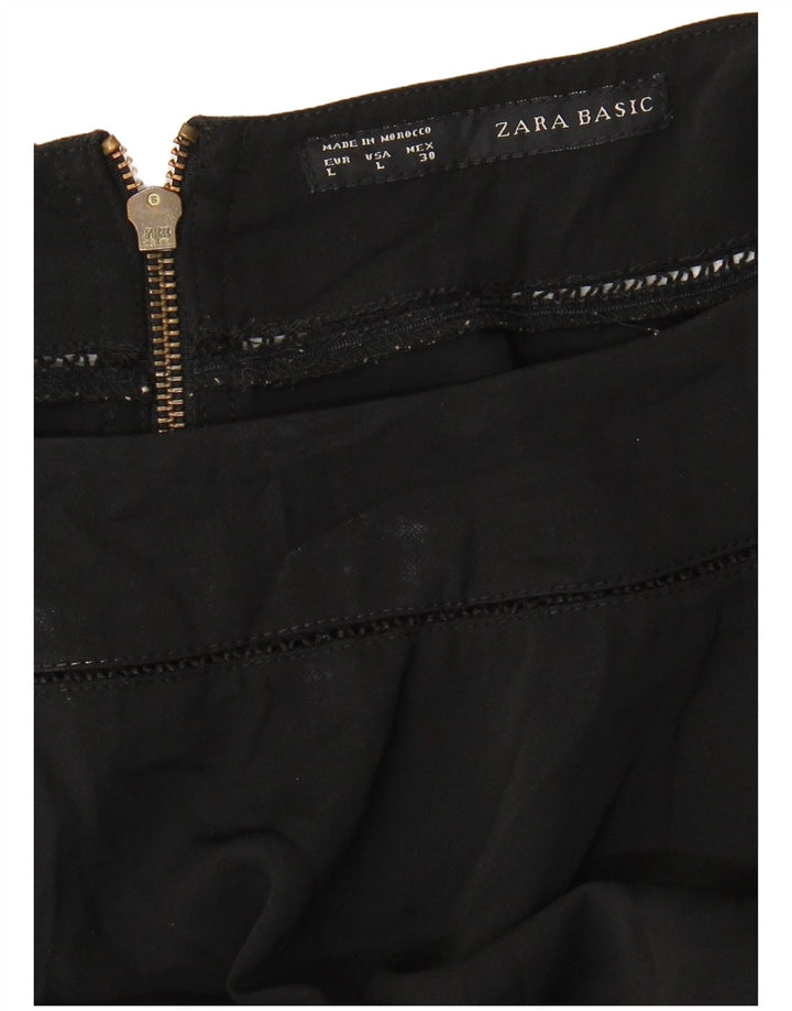 Bluză pentru femei ZARA UK 16 Large Negru