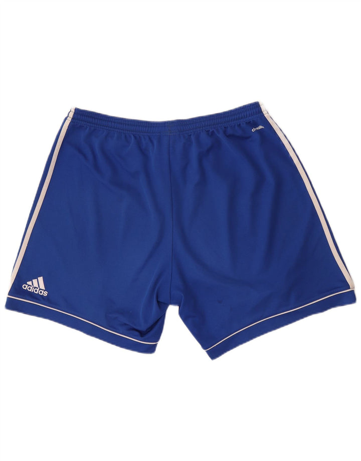 Pantaloni scurți sport pentru bărbați Adidas, mari, albastru, poliester