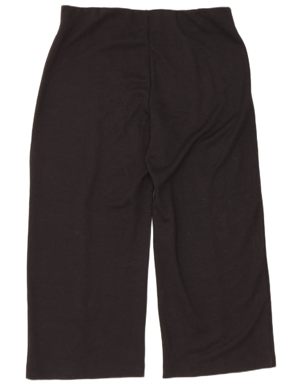 Marks & Spencer Pantaloni casual pentru femei cu picioare largi UK 20 2XL W40 L30 Negru
