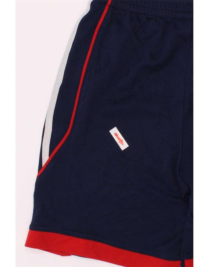 Pantaloni scurți sport pentru băieți Adidas 5-6 ani, albastru bleumarin, poliester color bloc