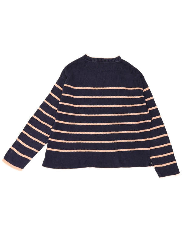 Crew Clothing Pulover cu gât țestoasă pentru femei UK 14 Mare bleumarin