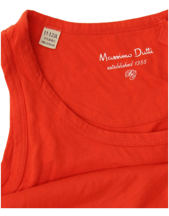 Massimo Dutti Fete Vest Vest Top 11-12 Ani Portocaliu