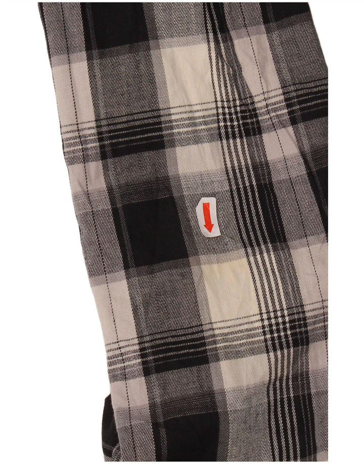 Cămașă pentru bărbați Wrangler, cu carouri, de flanel, de culoare neagră mică, bumbac