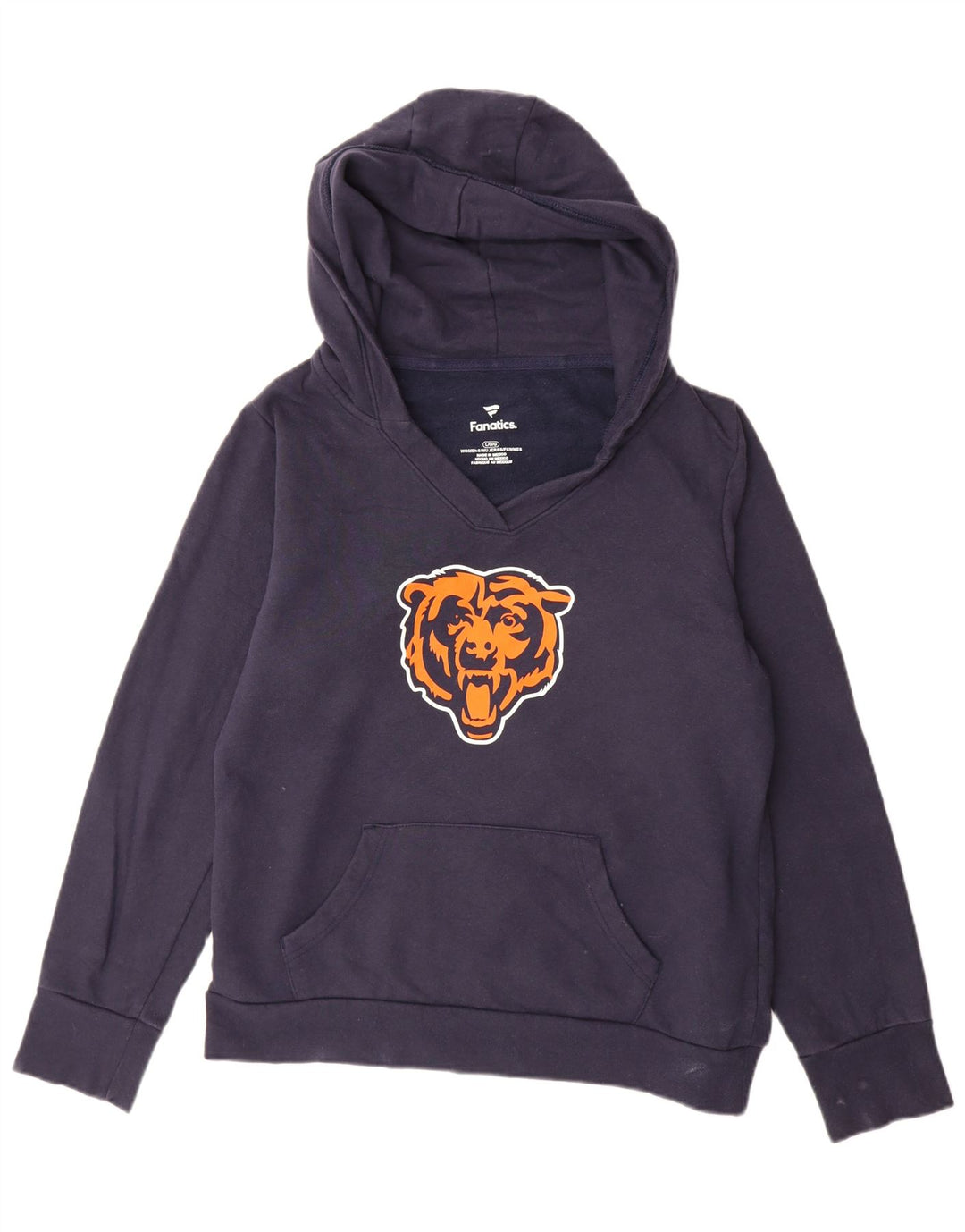 FANATICS Pulover pentru femei Chicago Bears Graphic Hoodie UK 16 Mare Bleumarin