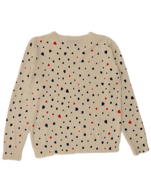 Pulover pentru femei Marks & Spencer cu gâtul cu barca UK 12 Medium White