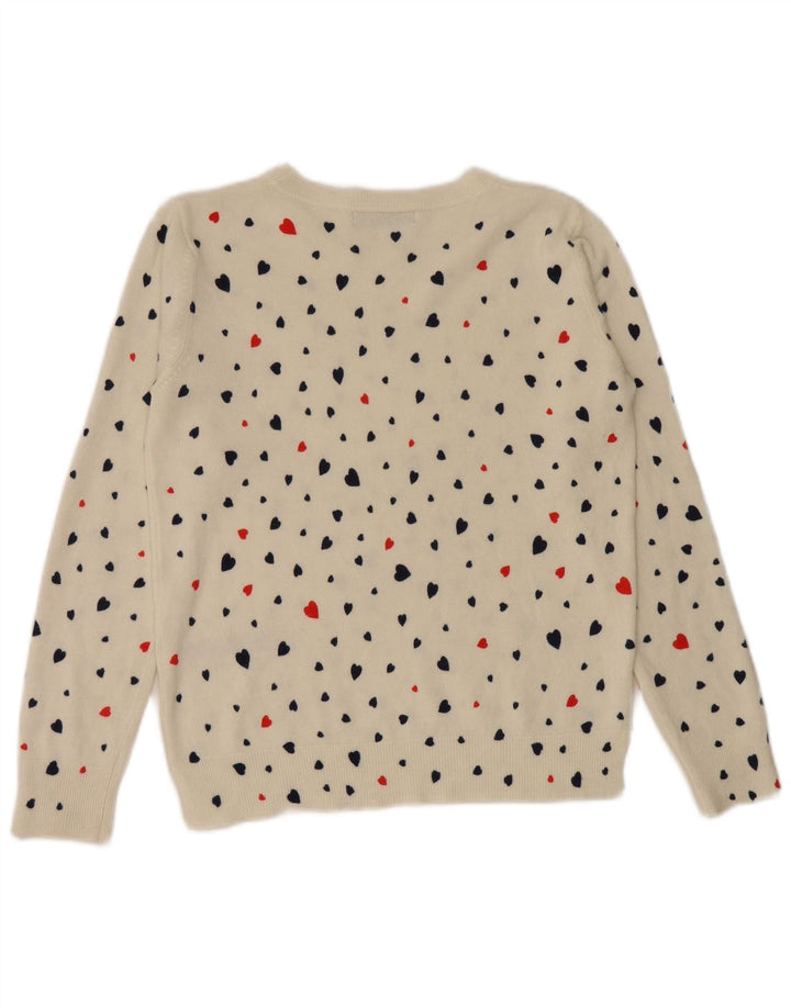 Pulover pentru femei Marks & Spencer cu gâtul cu barca UK 12 Medium White