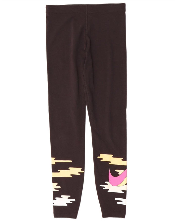 Leggings grafic Nike pentru femei UK 14 Medium Black Colorblock