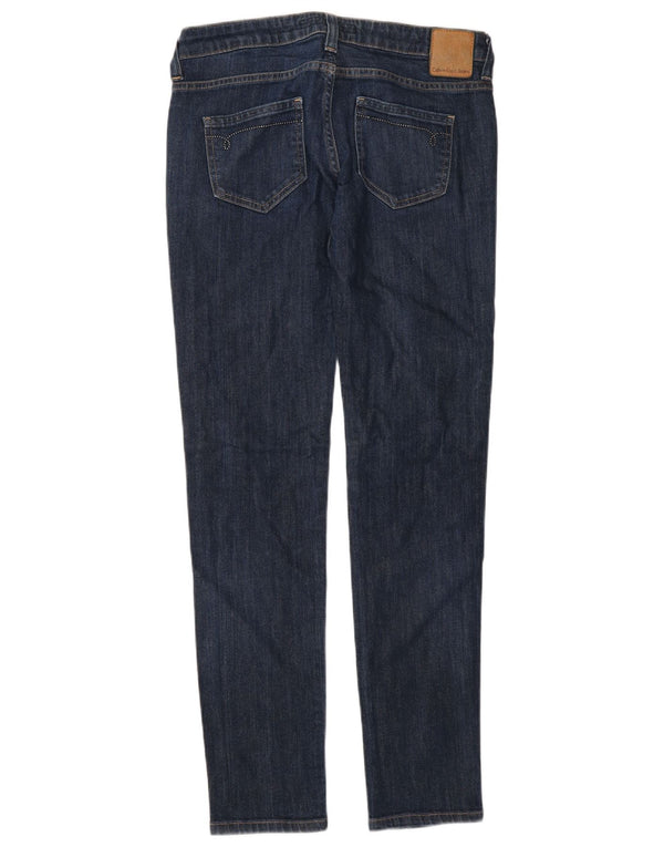 Blugi skinny pentru femei Calvin Klein W27 L32 bumbac bleumarin