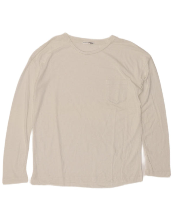 Top Trafaluc pentru femei Zara cu mânecă lungă UK 10 Small White