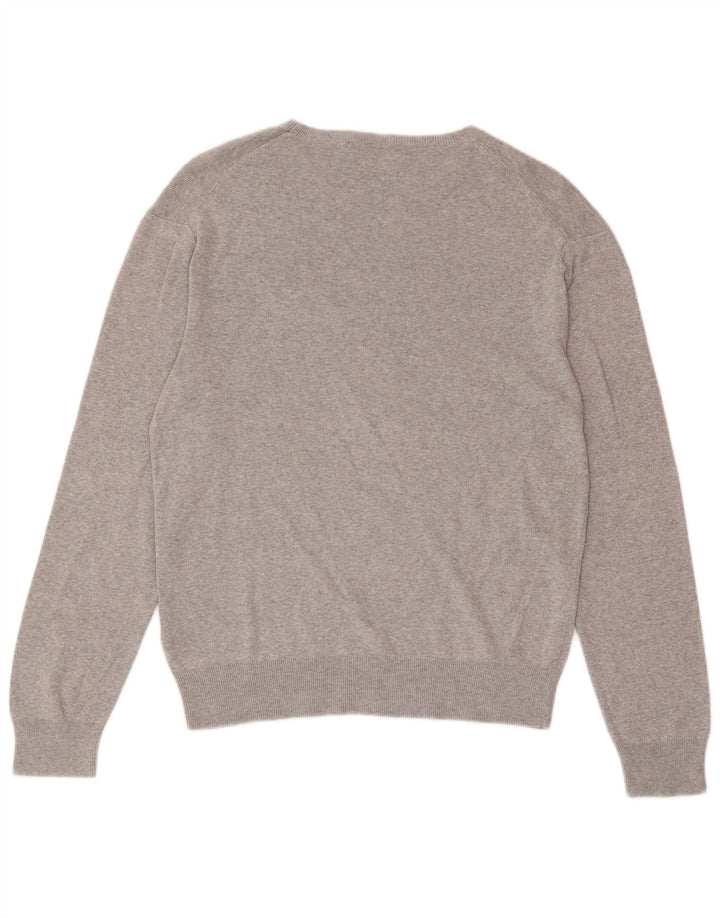 POLO RALPH LAUREN Pulover pentru bărbați, slim, cu gât de barcă, gri mediu