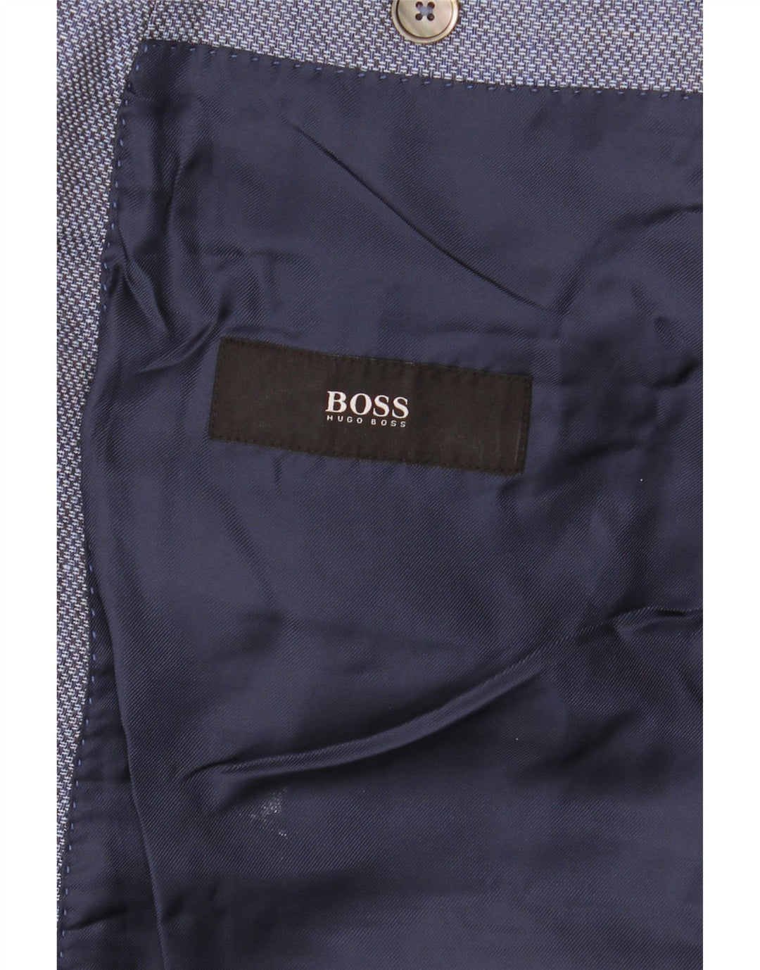 Jachetă blazer pentru bărbați Hugo Boss, cu 2 nasturi, UK 38, albastru mediu
