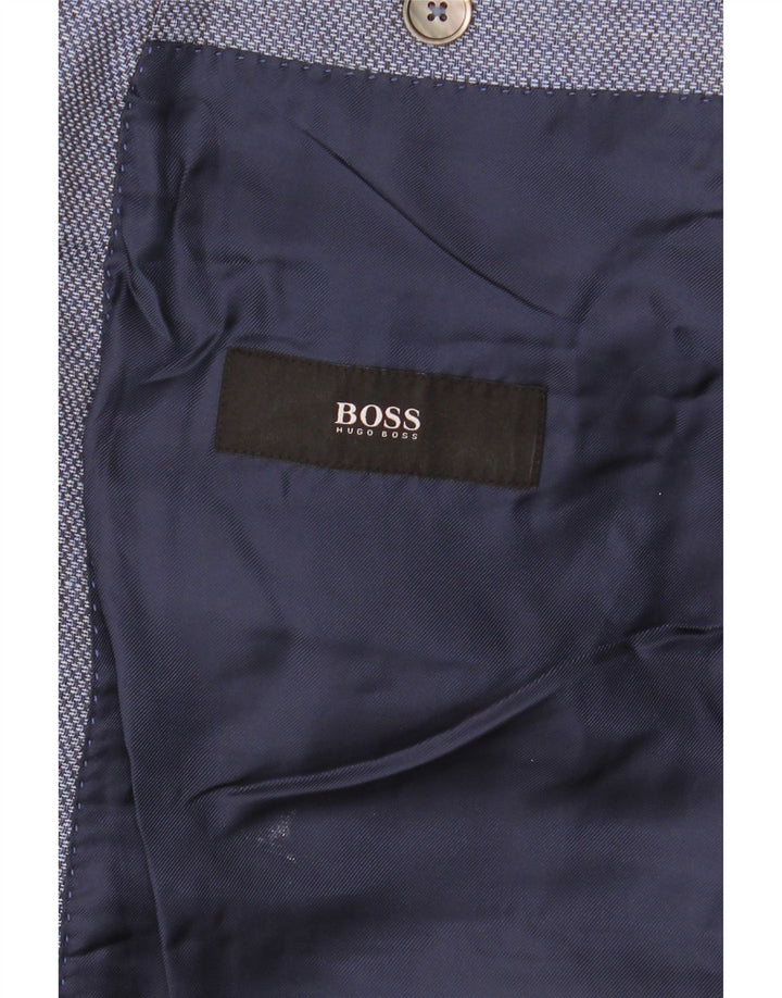 Jachetă blazer pentru bărbați Hugo Boss, cu 2 nasturi, UK 38, albastru mediu