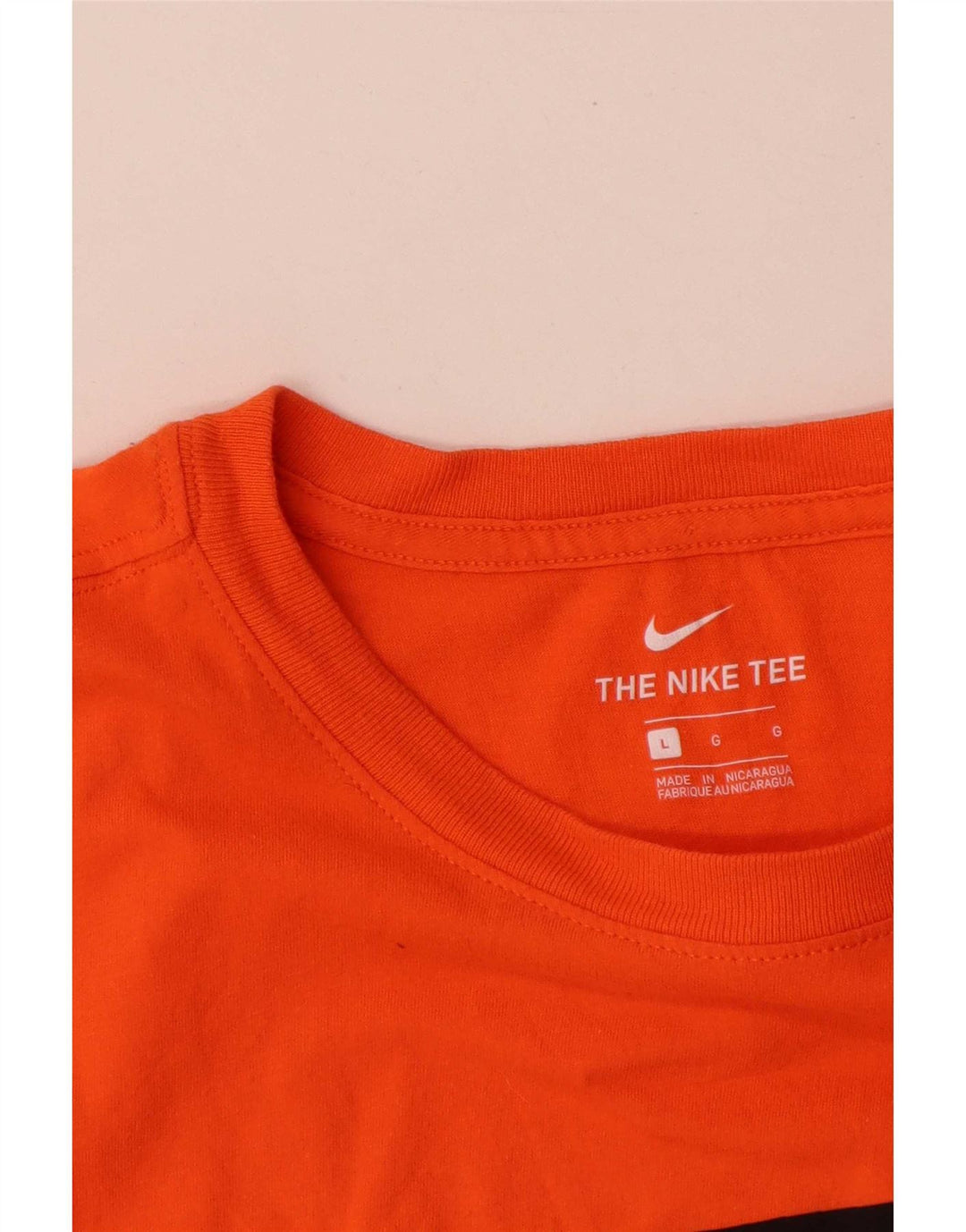 Tricou grafic Nike pentru bărbați Top mare din bumbac portocaliu