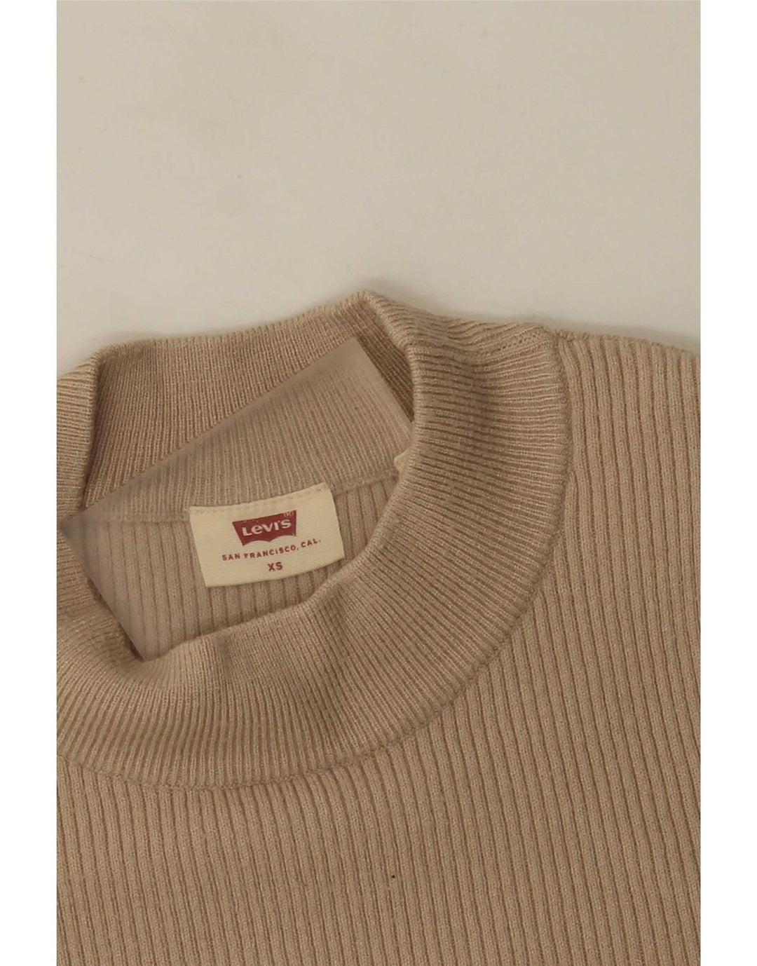 Pulover Levi's pentru femei cu decolteu rotund UK 4 XS Bej