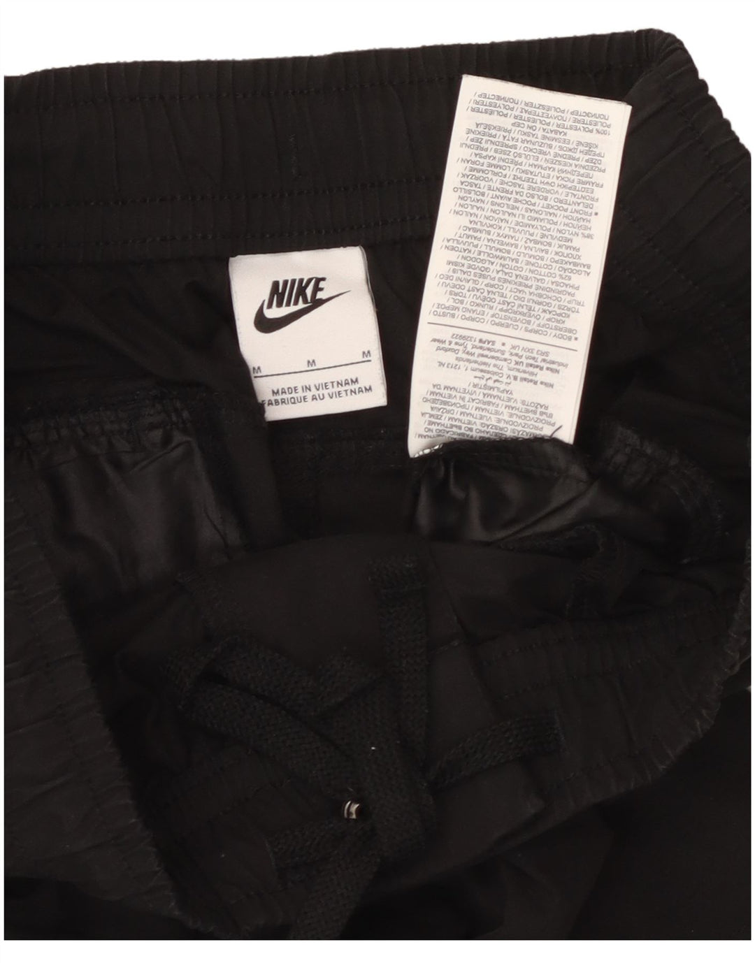 Pantaloni cargo conici pentru bărbați Nike, bumbac mediu negru