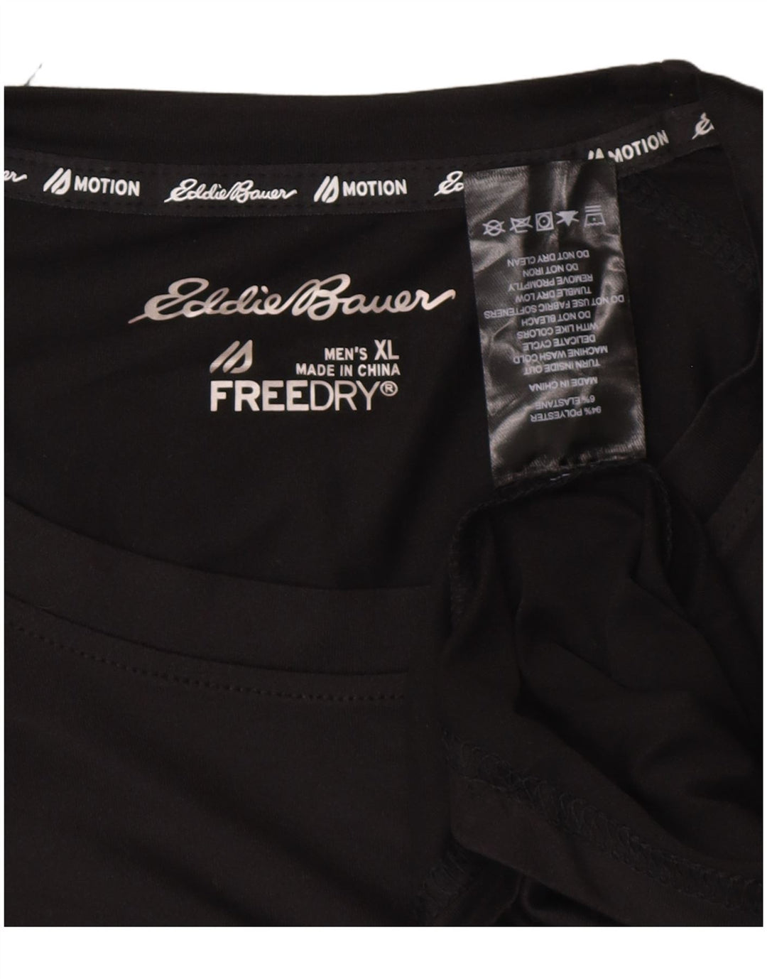 EDDIE BAUER Tricou Bărbați Top XL Negru Poliester