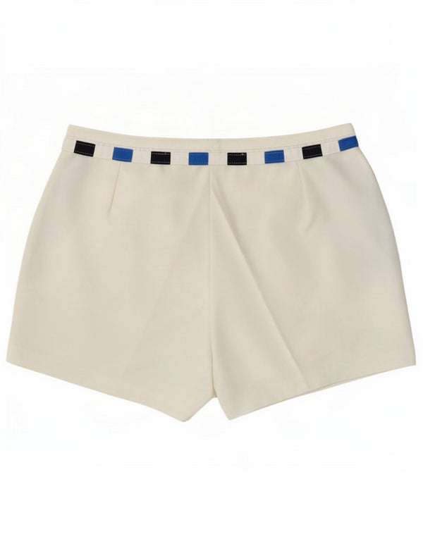 Pantaloni scurți chino pentru femei Sergio Tacchini IT 52 2XL W36 White Colorblock