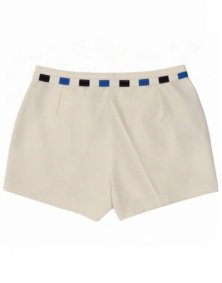 Pantaloni scurți chino pentru femei Sergio Tacchini IT 52 2XL W36 White Colorblock