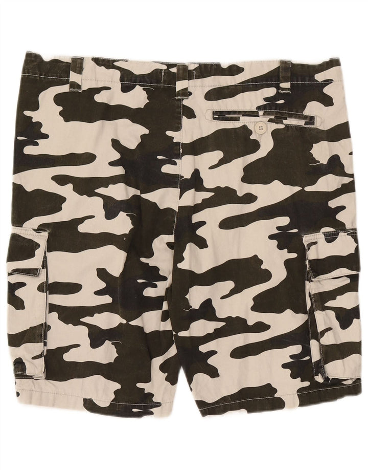 Pantaloni scurti cargo pentru bărbați French Connection W34 Camuflaj mare kaki