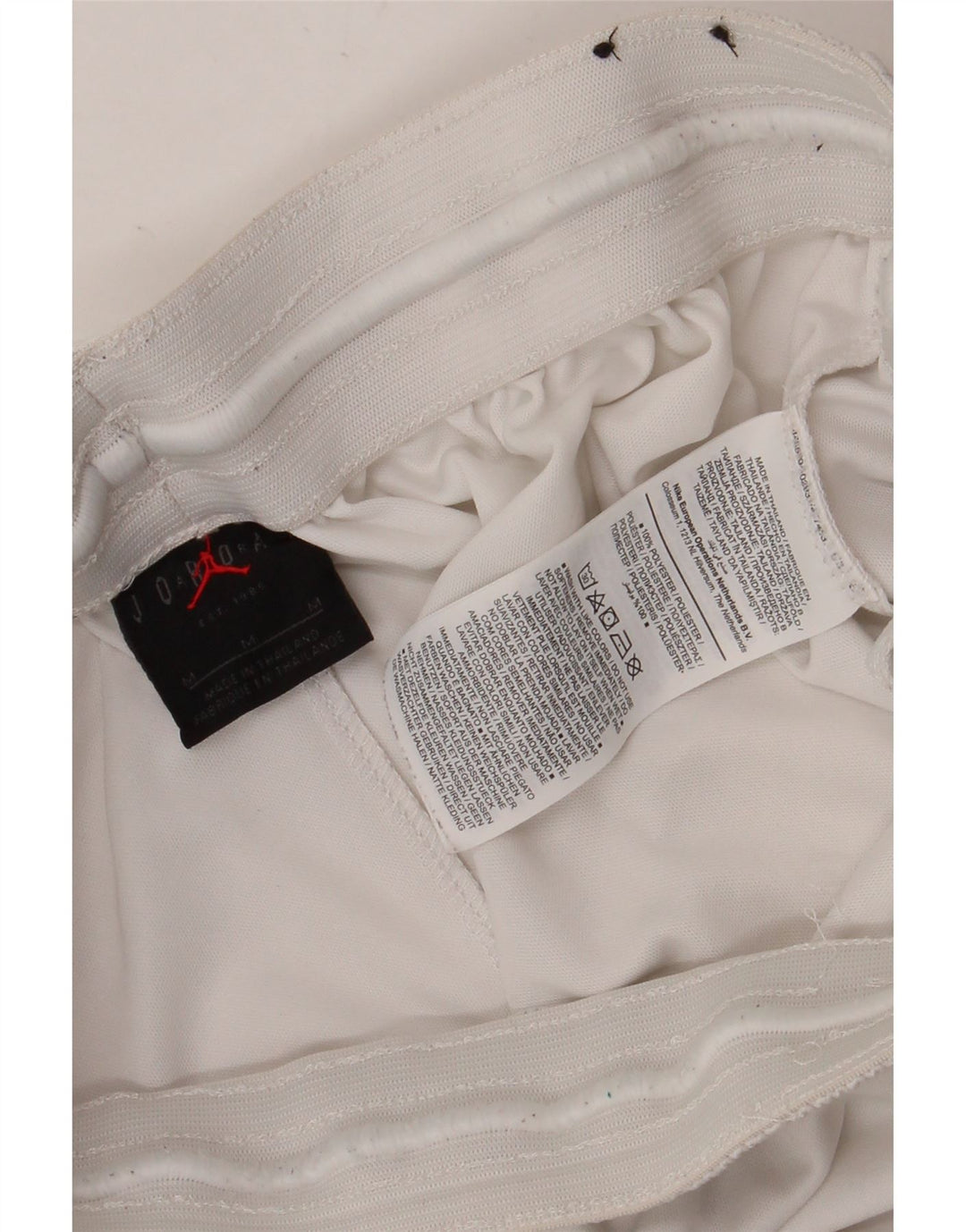 Pantaloni scurți sport Jordan pentru bărbați, alb mediu, poliester color bloc