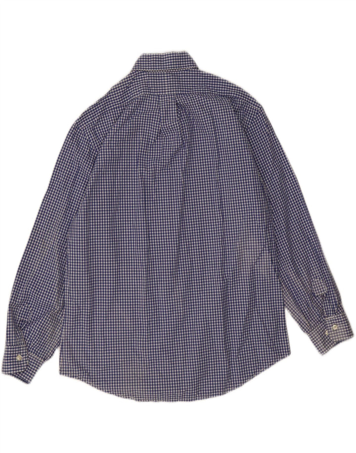 Cămașă Polo Ralph Lauren pentru bărbați Mărimea 39 15 1/2 Mediu Bleumarin Vichy