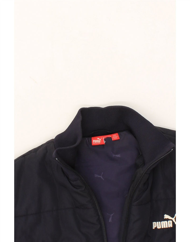 PUMA Mens Padded Jacket UK 38 Medium Navy Blue Vintage Puma and Second-Hand Puma from Messina Hembry 