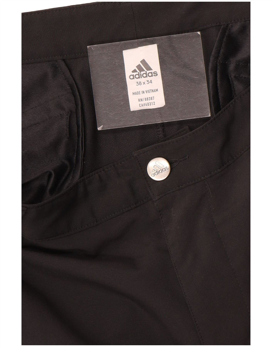 Pantaloni chino subțiri pentru bărbați Adidas W38 L34 negri