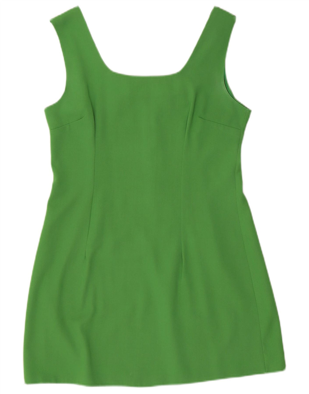 Rochie vintage pentru femei fără mâneci, UK 14 Poliester verde mediu
