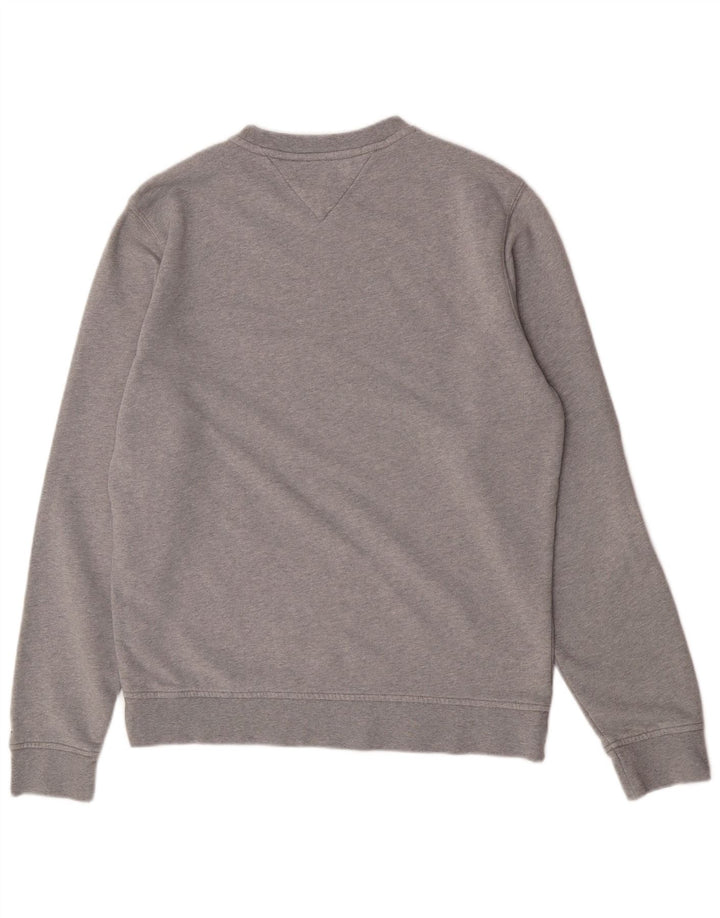 Hanorac grafic pentru bărbați Tommy Hilfiger Pulover XL bumbac gri