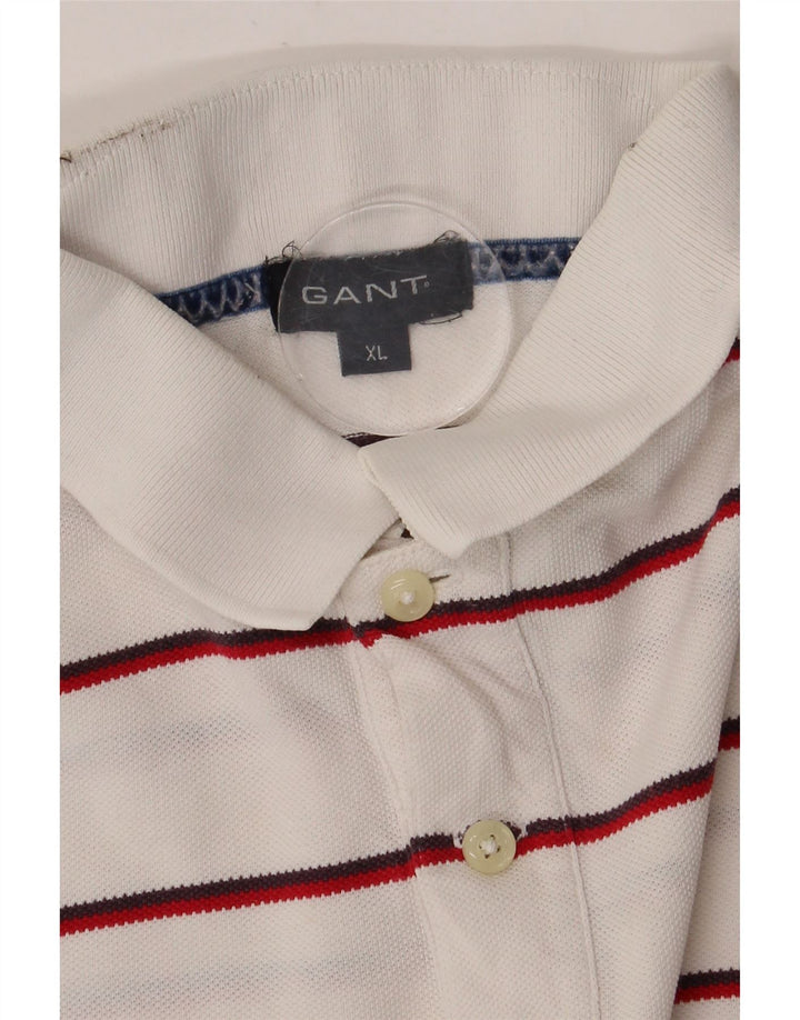 GANT Tricou polo pentru bărbați XL cu dungi albe