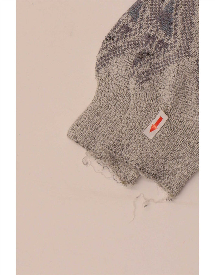 Pulover Vintage pentru bărbați, cu croială obișnuită, cu gât crew, mare, gri Argyle/Diamond