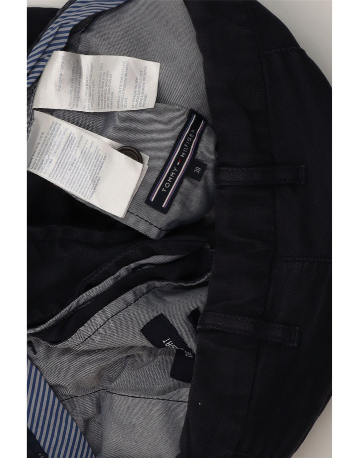 Pantaloni scurți chino TOMMY HILFIGER pentru bărbați W30, bumbac mediu albastru bleumarin