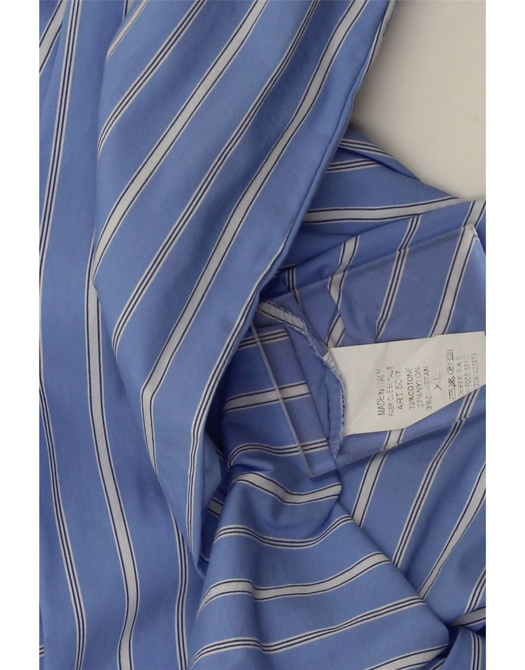 Cămașă vintage pentru femei UK 18 XL, bumbac cu dungi albastre