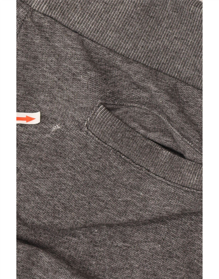 SUPERDRY Pantaloni de trening grafic pentru bărbați Pantaloni de jogging, mari, gri, bumbac cu dungi