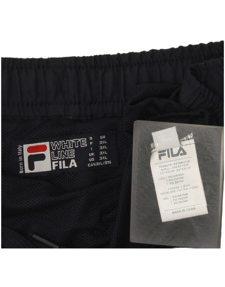 Pantaloni scurți sport Fila pentru bărbați 3XL, poliester bleumarin