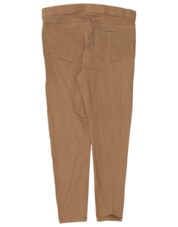 Marks & Spencer Pantaloni casual crop pentru femei UK 14 Medium W30 L25 Bej