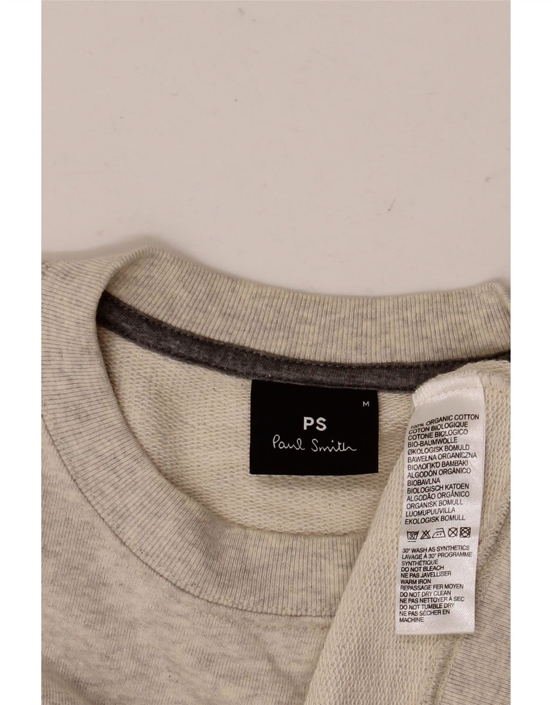 Pulover pentru bărbați Paul Smith, bumbac cu pete, gri mediu