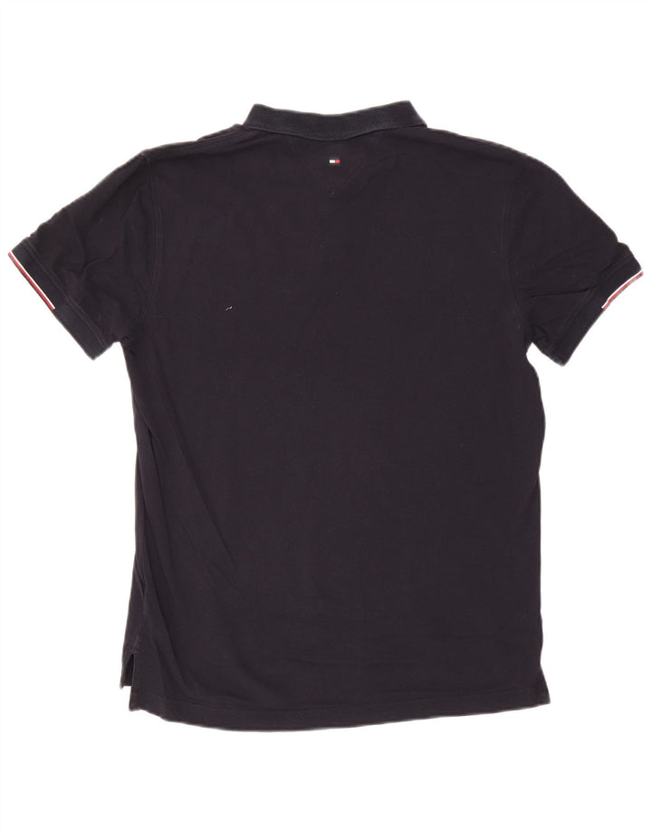Cămașă polo Tommy Hilfiger pentru bărbați, cu formă regulată, din bumbac, albastru bleumarin mediu