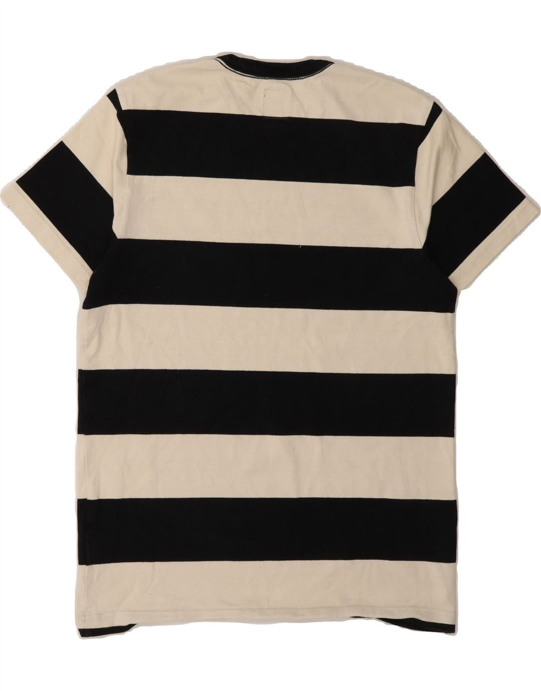 VANS Mens T-Shirt Top Small Off White Striped Cotton Vintage Vans and Second-Hand Vans from Messina Hembry 