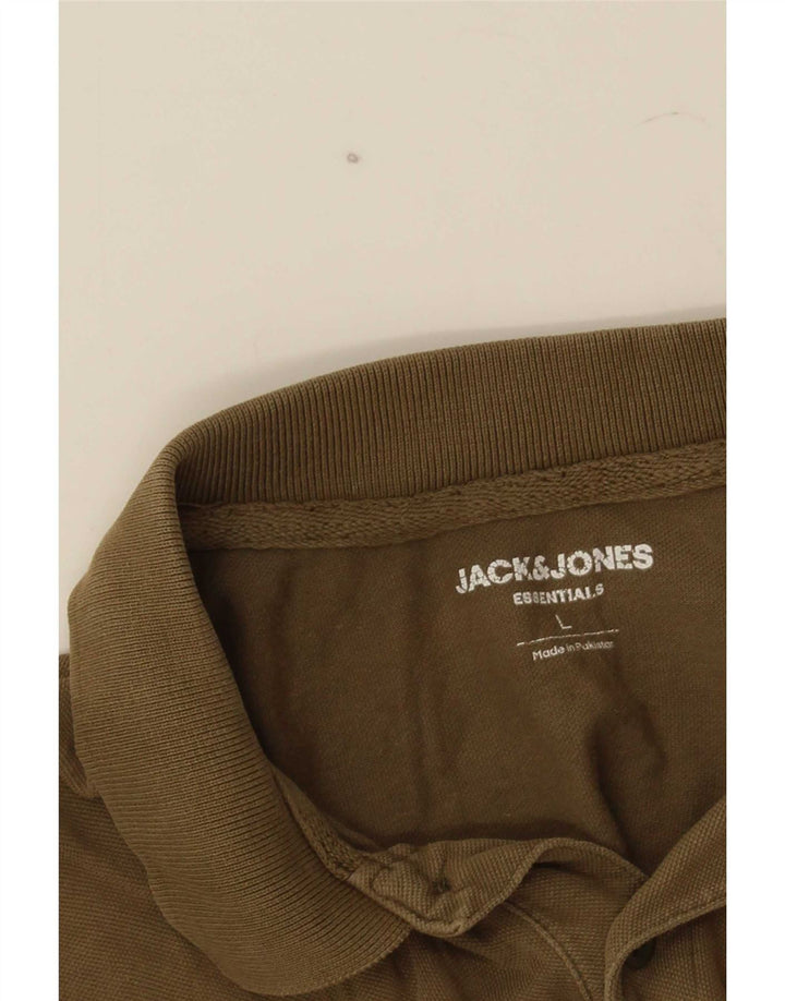 Tricou polo Jack & Jones pentru bărbați, kaki mare