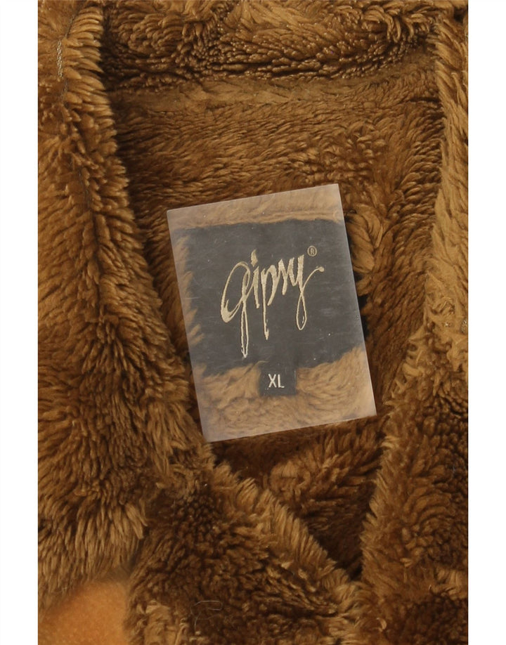 Jachetă din shearling pentru bărbați Gipsy UK 42 XL maro