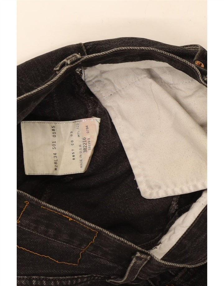 Blugi drepti pentru femei Levi's W28 L28 bumbac negru