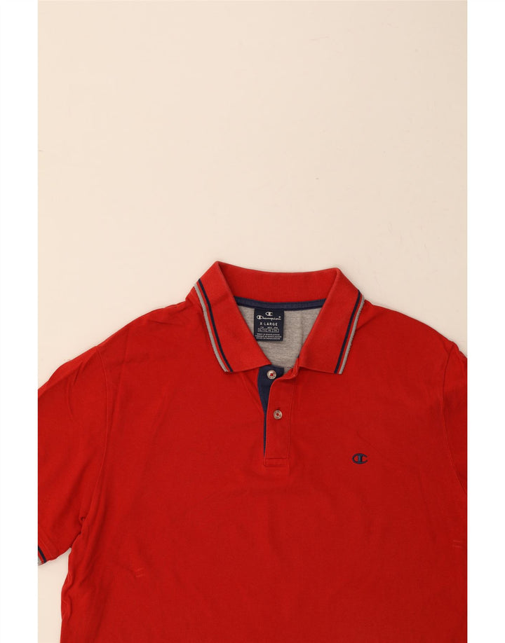 CHAMPION Mens Polo Shirt XL Red Cotton Vintage Champion and Second-Hand Champion from Messina Hembry 