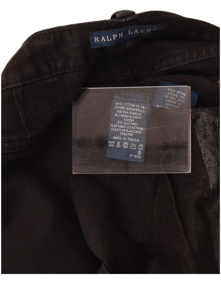 Blugi drepti pentru femei Ralph Lauren W30 L30 bumbac negru