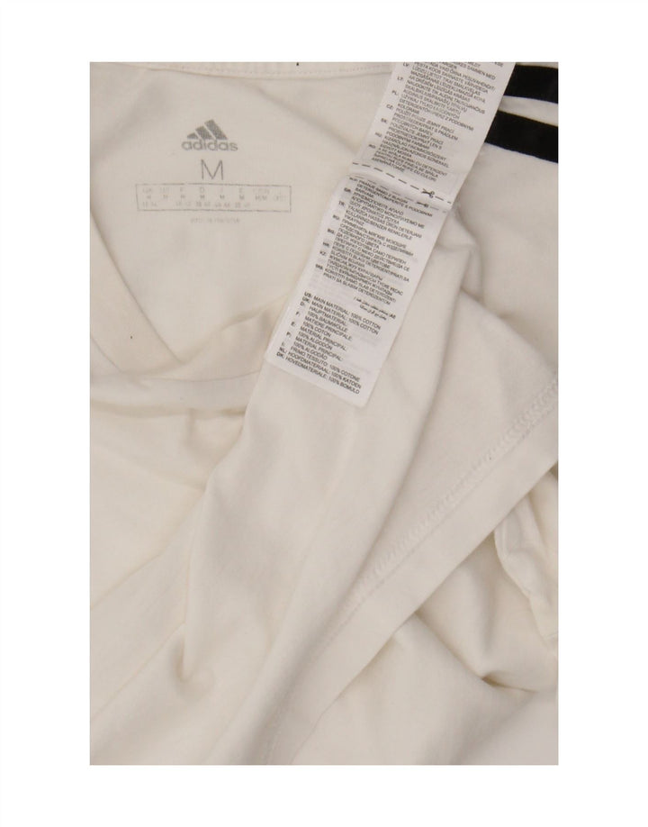 Tricou grafic Adidas pentru femei Top UK 14 Medium White Bumbac