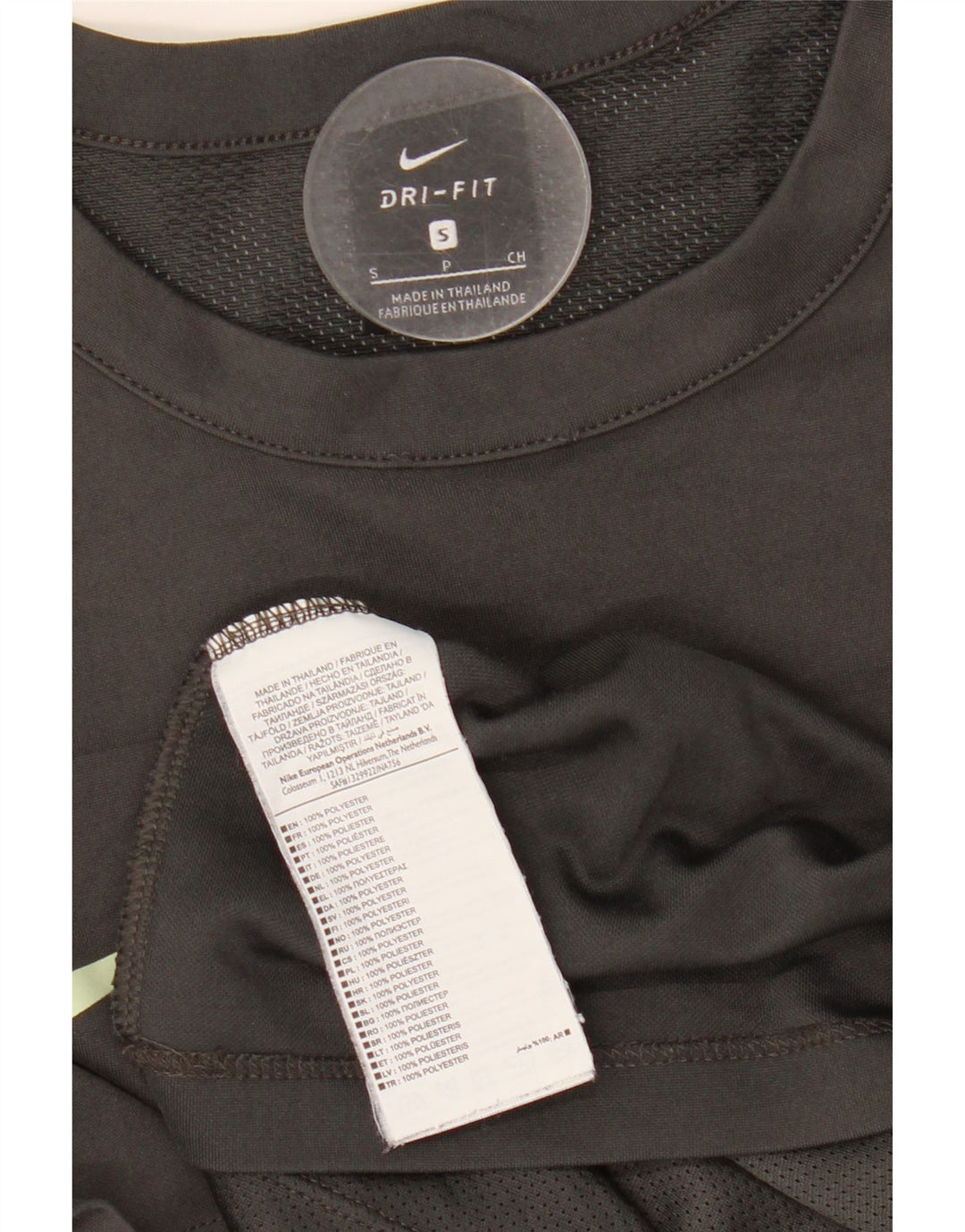 Tricou grafic NIKE Dri Fit pentru bărbați Top mic, gri, poliester