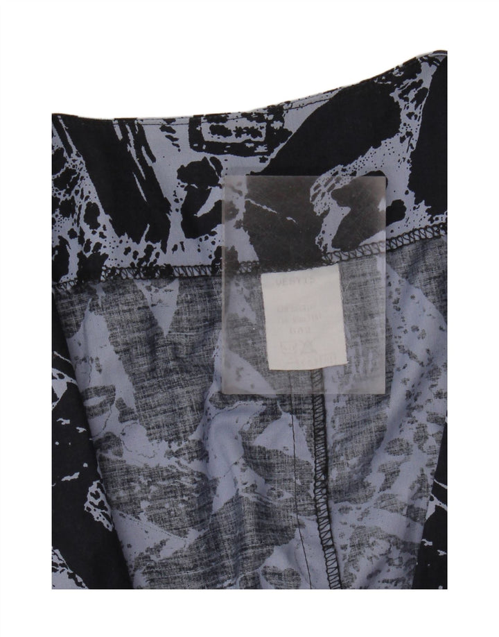 Blazer vintage pentru femei UK 16 mare bleumarin geometric